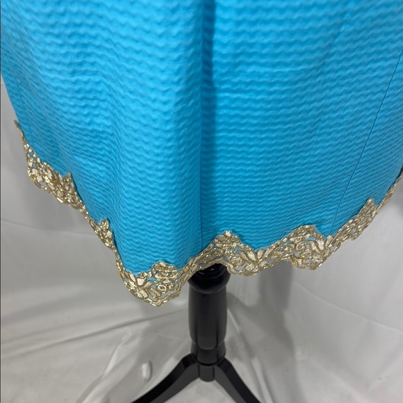Lilly Pulitzer Blue Gold Sheath Mini Dress 0 - Picture 11 of 11